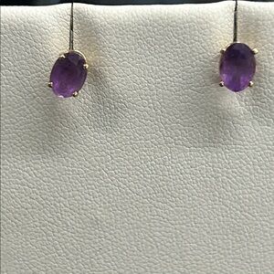 480679 14k yg Amethyst earrings